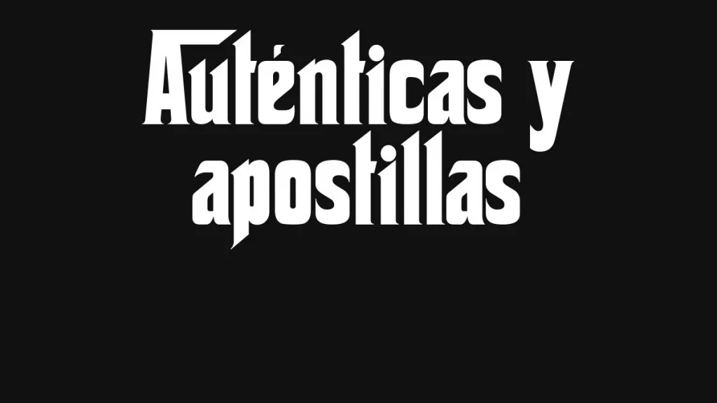 Autenticas Y Apostillas