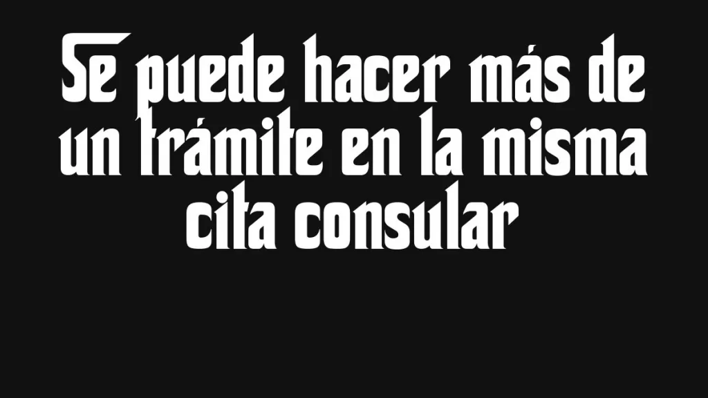 Se Puede Hacer Mas De Un Tramite En La Misma Cita Consular